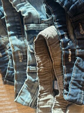 Old Navy Boys Denim Lot Skinny Slim Jeans Adjustable Waist 4 Pairs